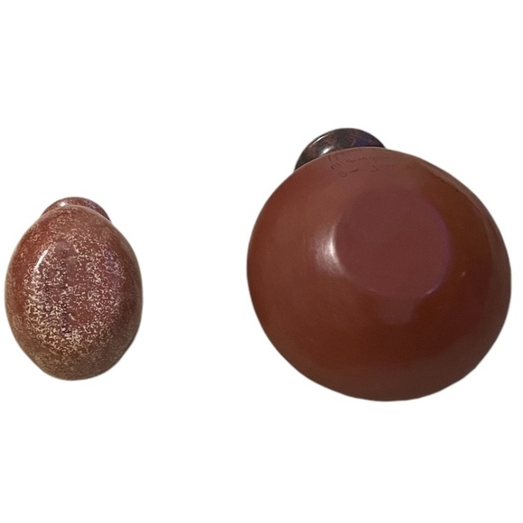 Pair Hand Sculpted Pottery Fish And Bird Vase Hand Tooled - Picture 4 of 15